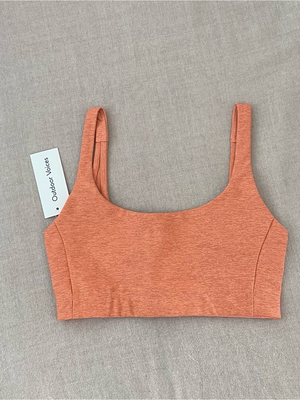 Outdoor Voices Double Time Bra - Melon